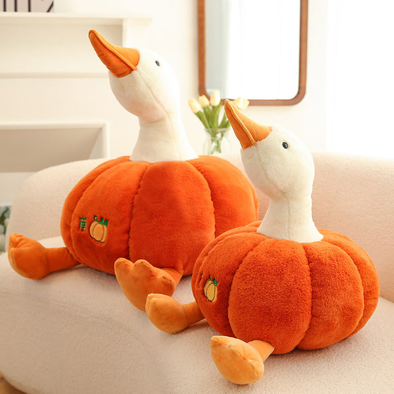 Super Cute Soft Fleece Halloween Pumpkin Duck Plush Toy 50cm/70cm/100cm