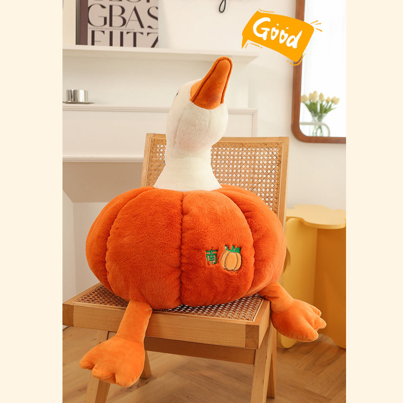 Super Cute Soft Fleece Halloween Pumpkin Duck Plush Toy 50cm/70cm/100cm