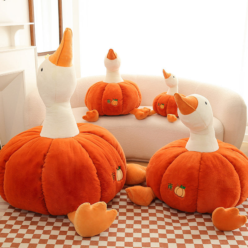 Super Cute Soft Fleece Halloween Pumpkin Duck Plush Toy 50cm/70cm/100cm