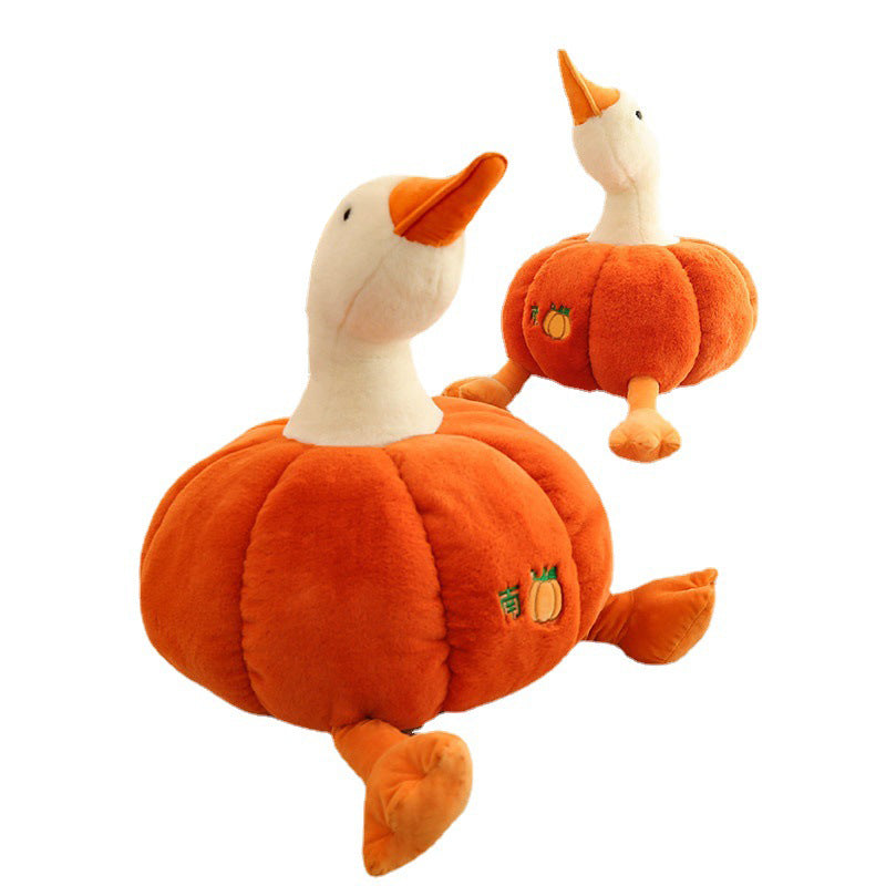 Super Cute Soft Fleece Halloween Pumpkin Duck Plush Toy 50cm/70cm/100cm