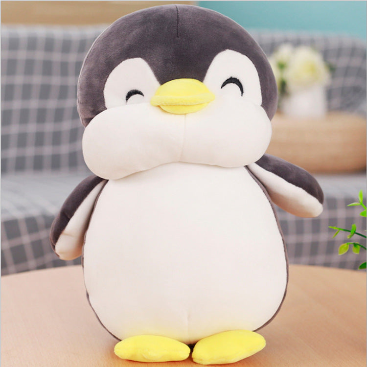 Super Cute Soft Fleece Penguin Plush Toy 40cm or 55cm Grey