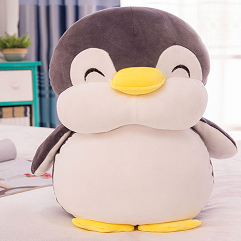 Super Cute Soft Fleece Penguin Plush Toy 40cm or 55cm Grey