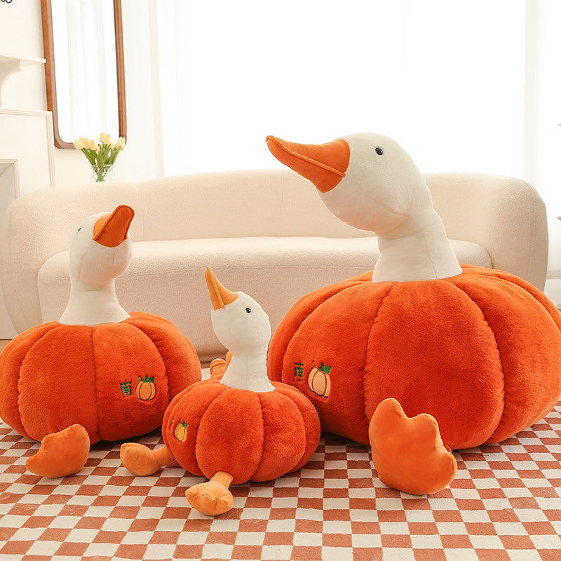 Super Cute Soft Fleece Halloween Pumpkin Duck Plush Toy 50cm/70cm/100cm