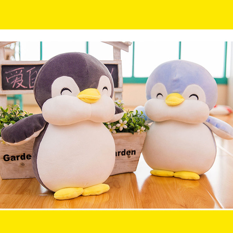 Super Cute Soft Fleece Penguin Plush Toy 40cm or 55cm Grey