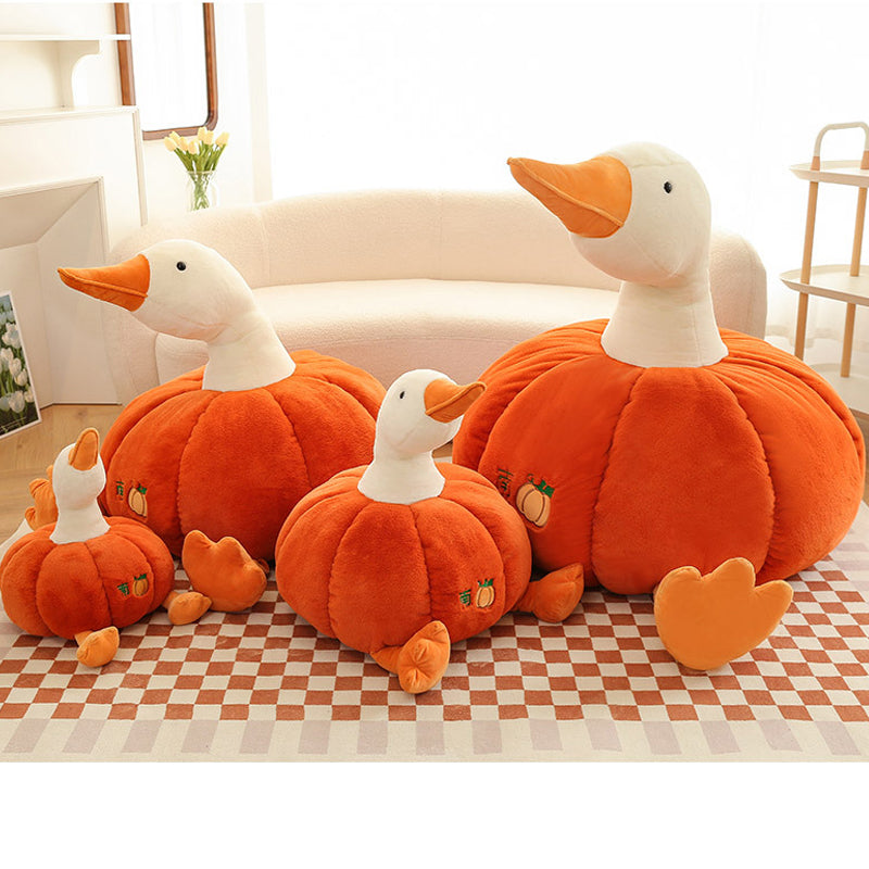 Super Cute Soft Fleece Halloween Pumpkin Duck Plush Toy 50cm/70cm/100cm