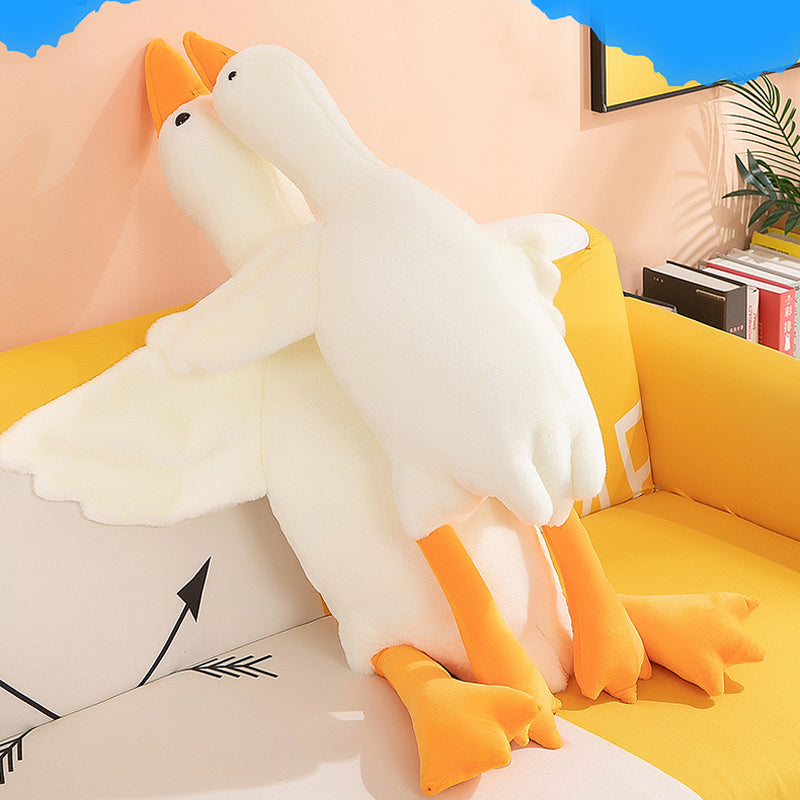 Large Jumbo White Goose Plush Toy 130cm 160cm 180cm Long