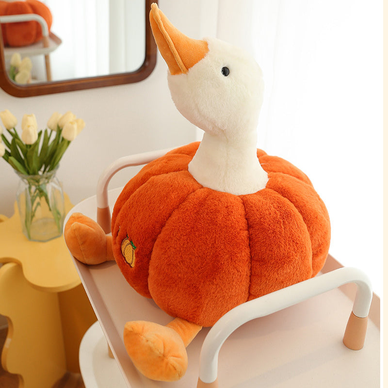 Super Cute Soft Fleece Halloween Pumpkin Duck Plush Toy 50cm/70cm/100cm