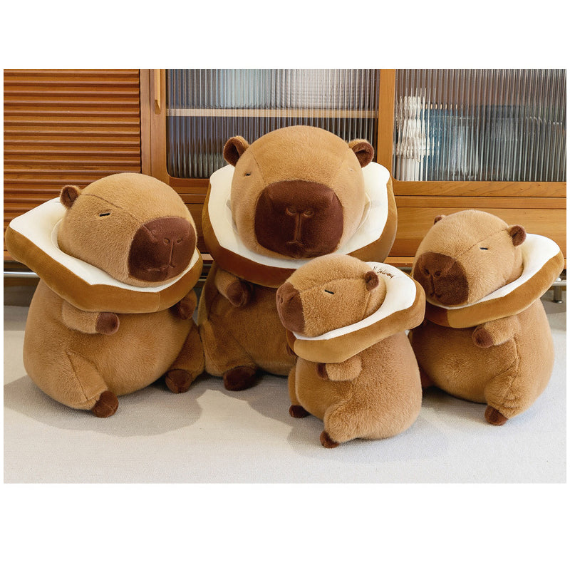 Super Cute Soft Fleece Toast Bread Capybara Plush Toy 50cm Brown