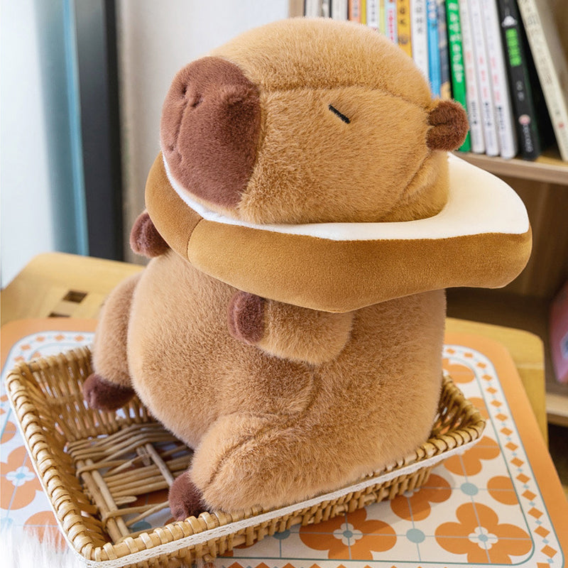 Super Cute Soft Fleece Toast Bread Capybara Plush Toy 50cm Brown