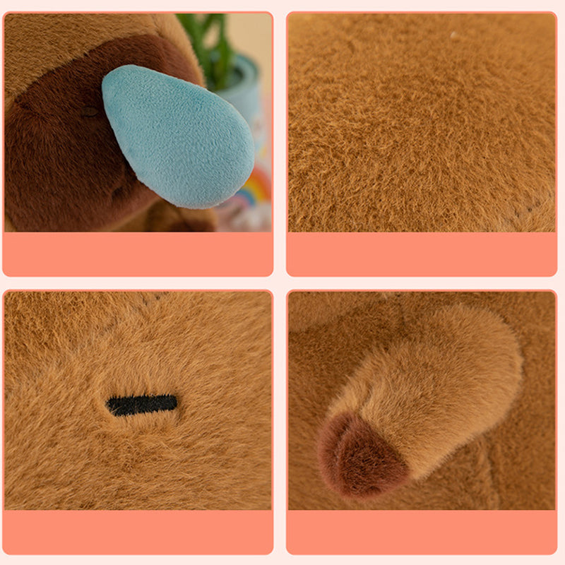 Super Cute Soft Fleece Runny Nose Capybara Plush Toy 50cm Brown