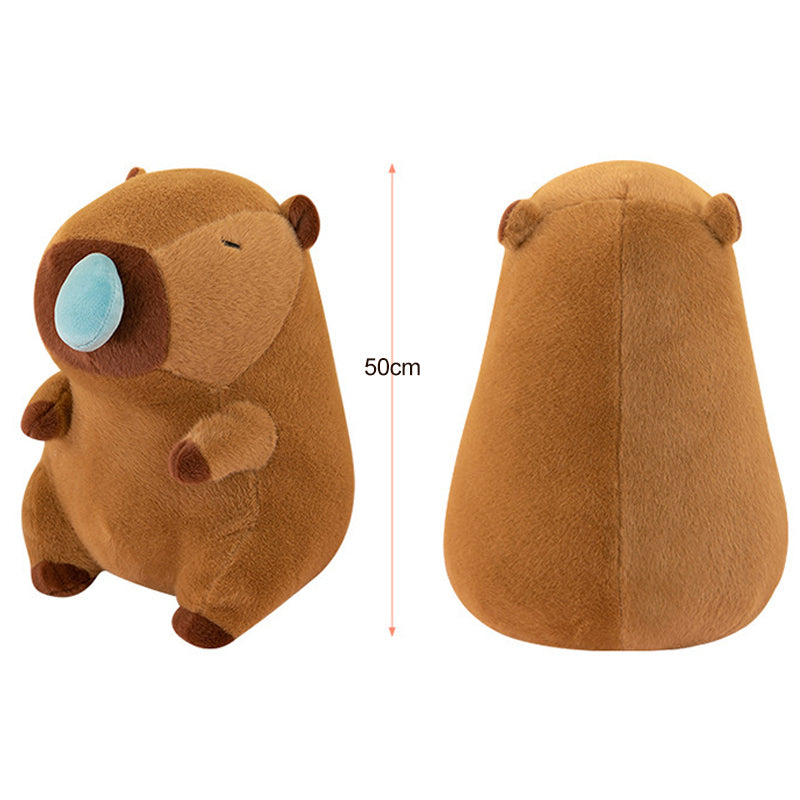 Super Cute Soft Fleece Runny Nose Capybara Plush Toy 50cm Brown