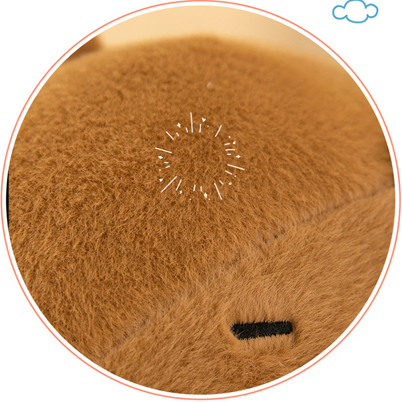 Super Cute Soft Fleece Runny Nose Capybara Plush Toy 50cm Brown