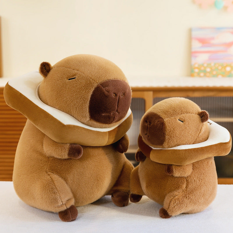 Super Cute Soft Fleece Toast Bread Capybara Plush Toy 50cm Brown