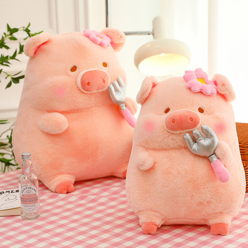 Super Cute Soft Fleece Large Dining Pig Plush Toy 65cm Tall