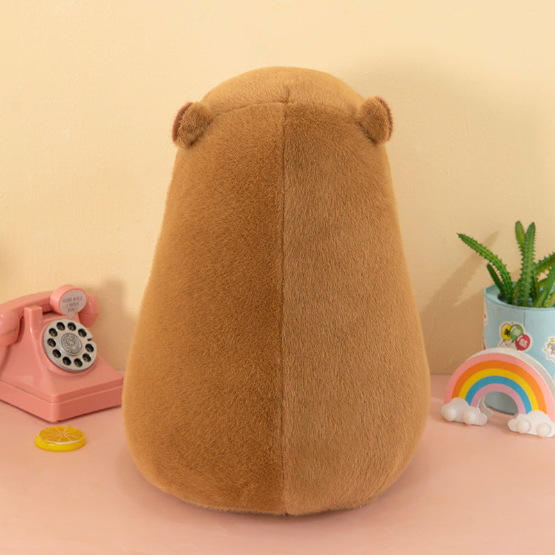 Super Cute Soft Fleece Runny Nose Capybara Plush Toy 50cm Brown