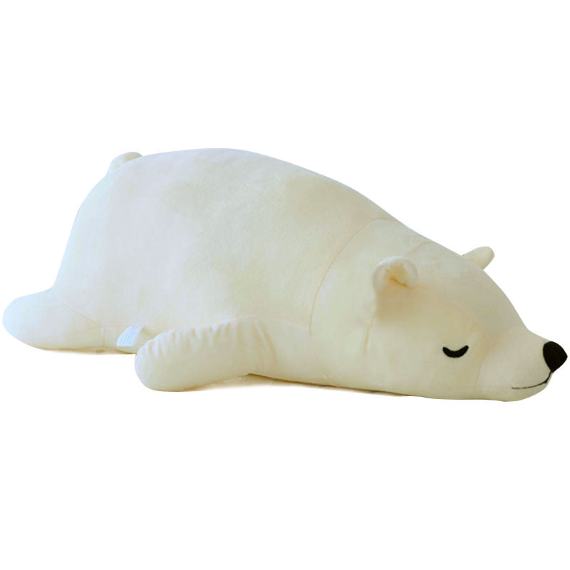 Giant Sleeping Polar Bear Large Plush Toy 105cm Cream