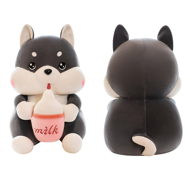 Super Soft Cute Milk Feeding Baby Husky Plush Toy 70cm